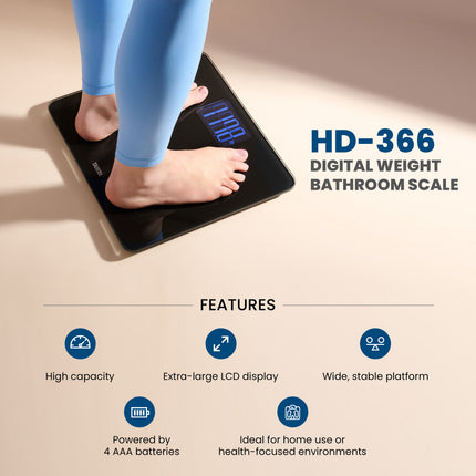 High Capacity Digital Bathroom Weighing Scale HD-366