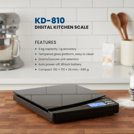 High Capacity Glass Platform Digital Kitchen Scale KD-810